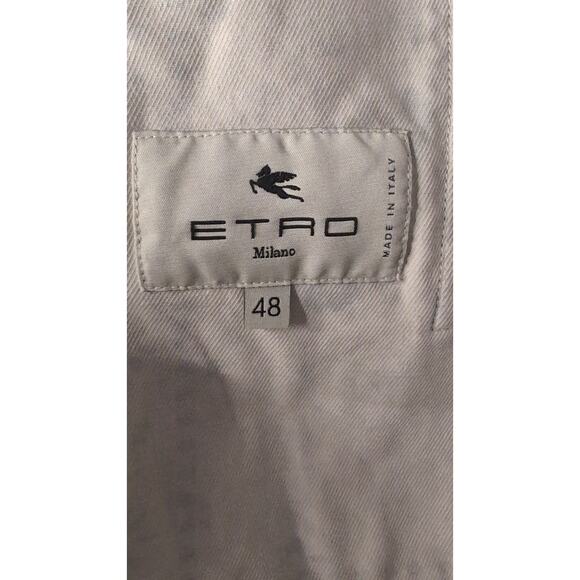 Etro Milan paisley denim bandana southwestern patchwork print jacket 48 Italy - Picture 12 of 13